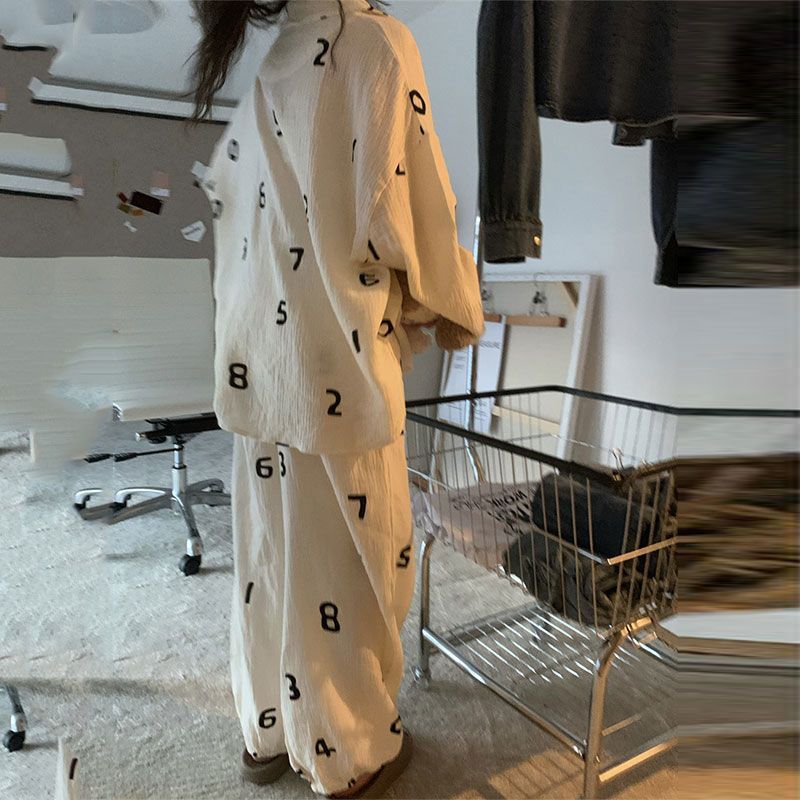 Women's Fashion Simple Home Clothes Suit