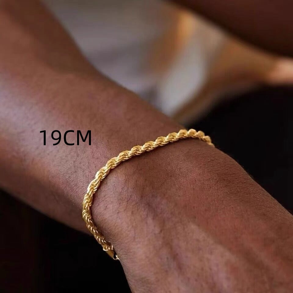 Male And Female Personality Simple Twist Bracelet